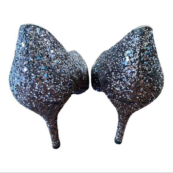 Nine West Flax Pewter Sparkle heels - Picture 5 of 9